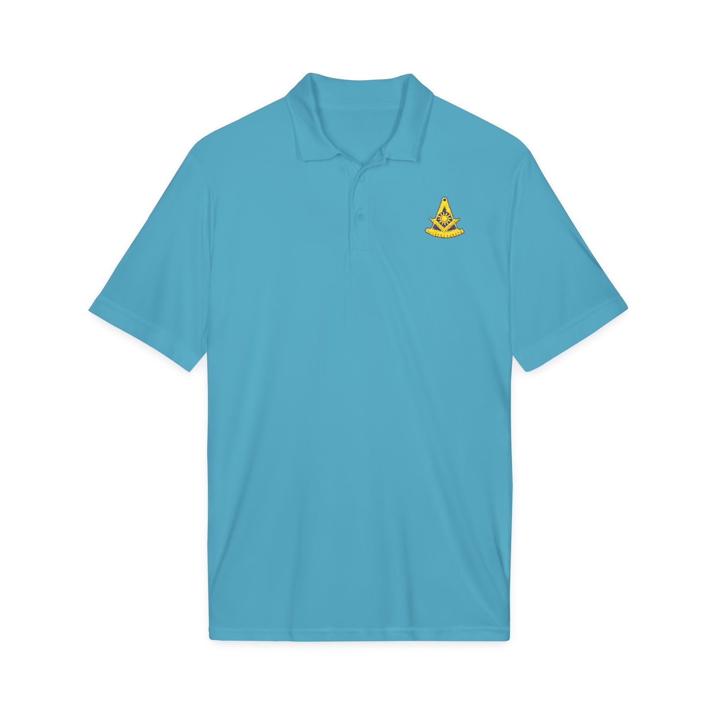 Embroidered Past Master Freemason Polo