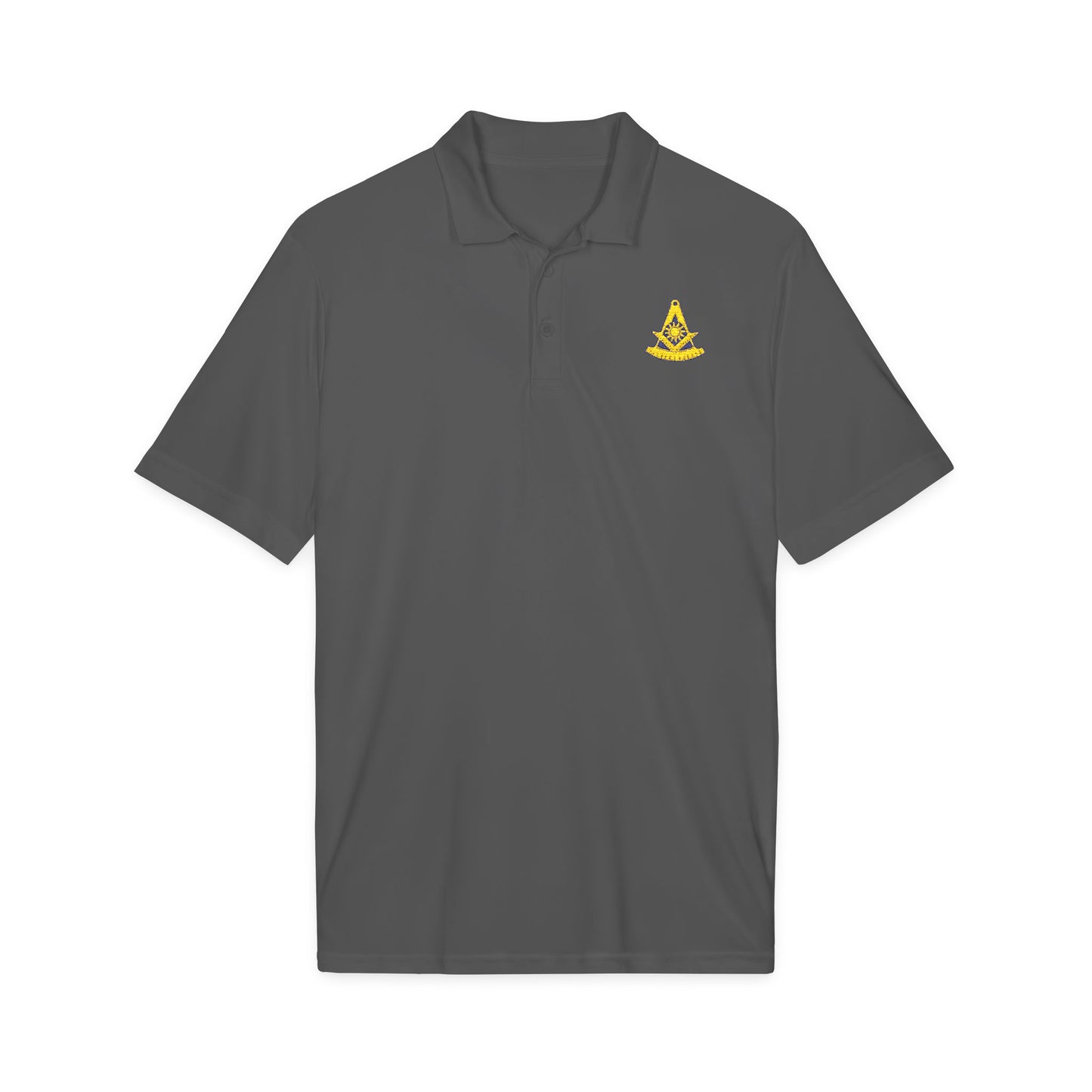 Embroidered Past Master Freemason Polo