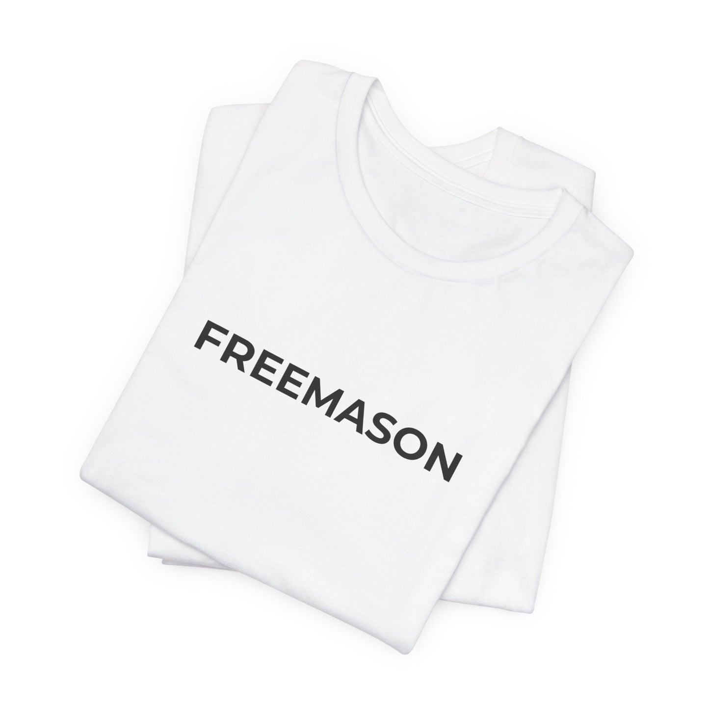 FREEMASON wordmark Tee | Freemasonry minimalist text shirt