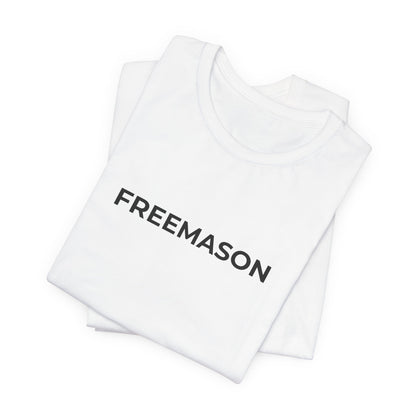 FREEMASON wordmark Tee | Freemasonry minimalist text shirt