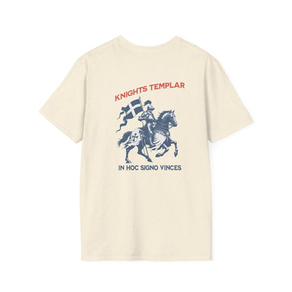 Templar Knights T-Shirt — 'Knights Templar' Vintage Crusader Graphic with Latin Motto