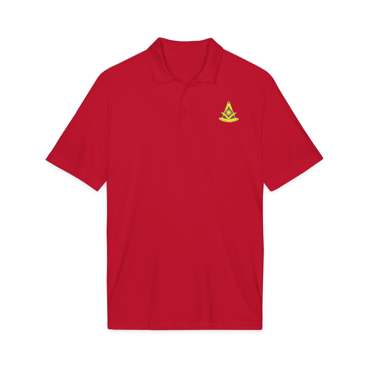 Embroidered Past Master Freemason Polo