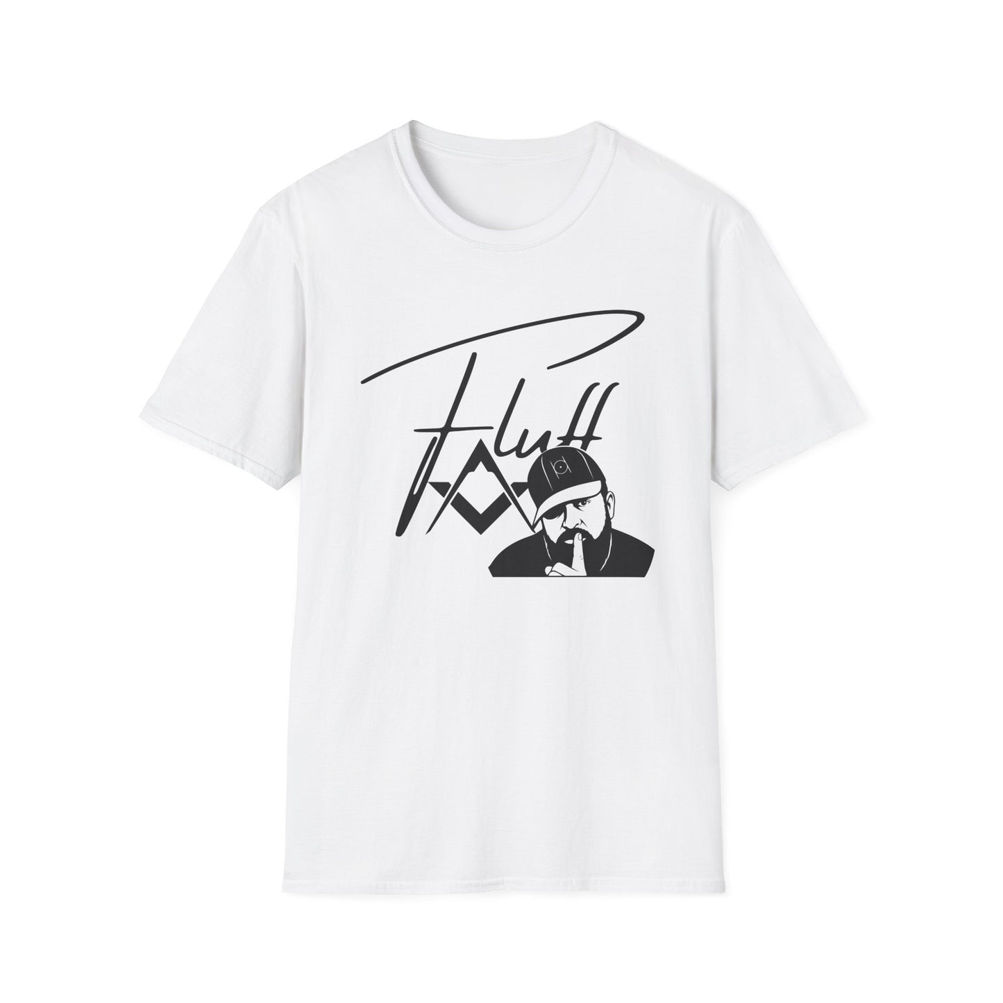 Fluff Signature T-Shirt — Stylized Graphic Tee with Script Logo