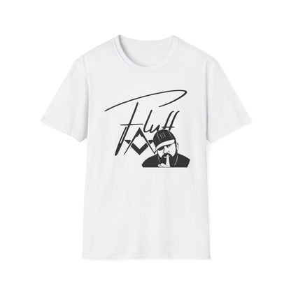 Fluff Signature T-Shirt — Stylized Graphic Tee with Script Logo