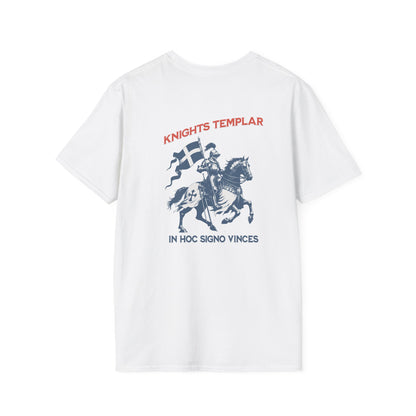 Templar Knights T-Shirt — 'Knights Templar' Vintage Crusader Graphic with Latin Motto