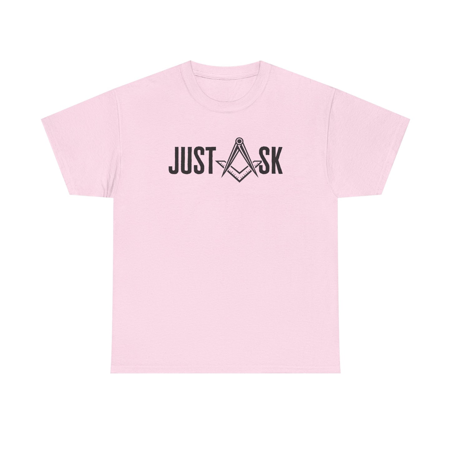 Just Ask Masonry Compass Tee | Freemason Symbol Shirt