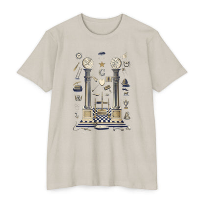 Masonic Vintage Symbol T-Shirt — Freemasonry Lodge Design