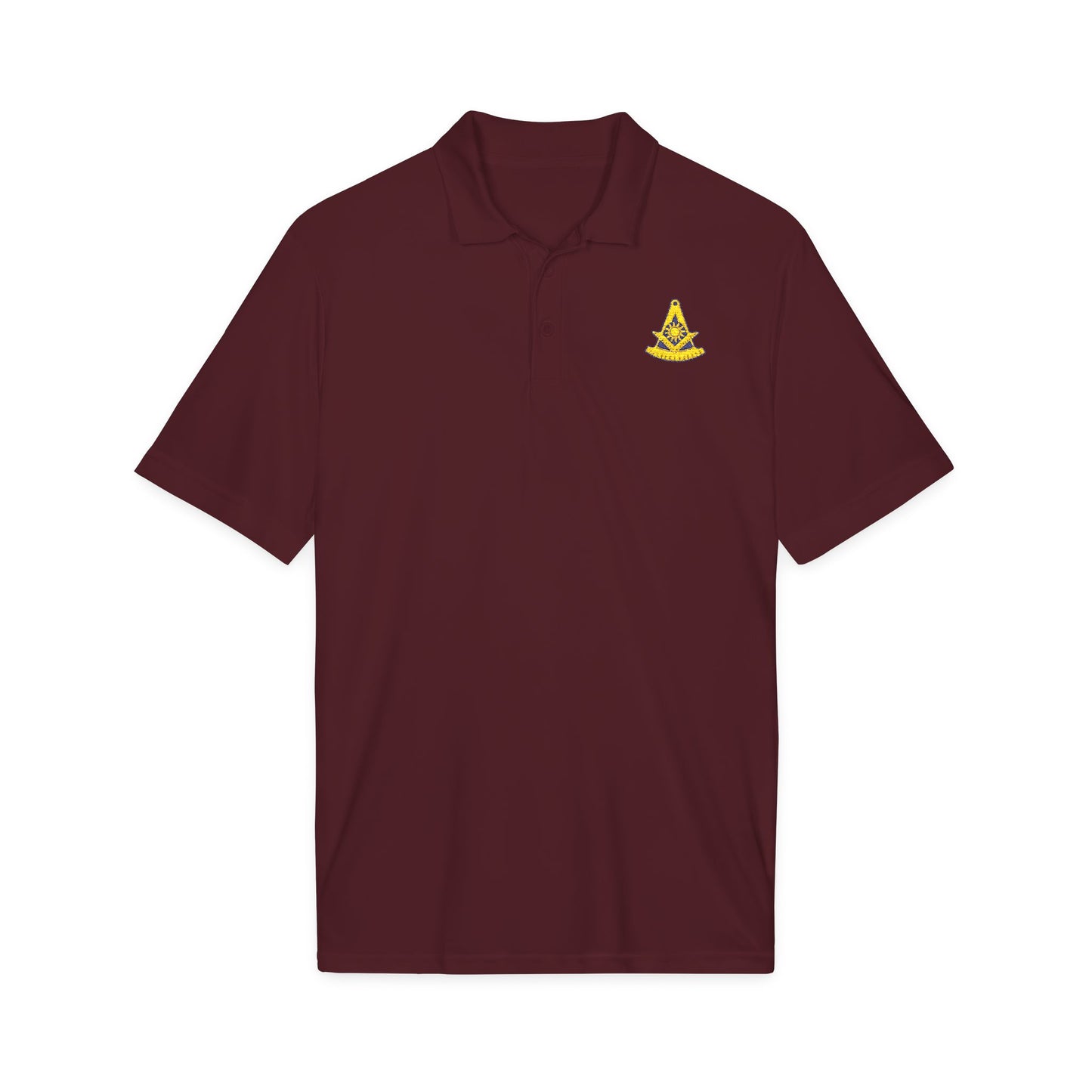 Embroidered Past Master Freemason Polo