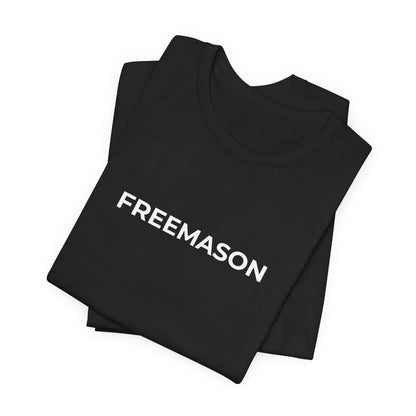 FREEMASON wordmark Tee | Freemasonry minimalist text shirt