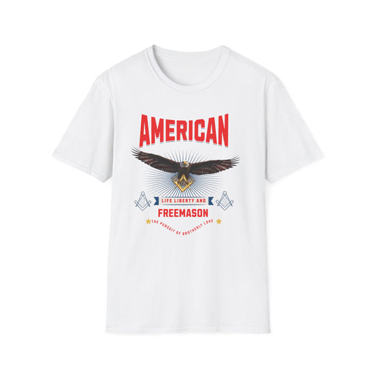 American Freemason Eagle T-Shirt | Masonic Symbols, Liberty Design