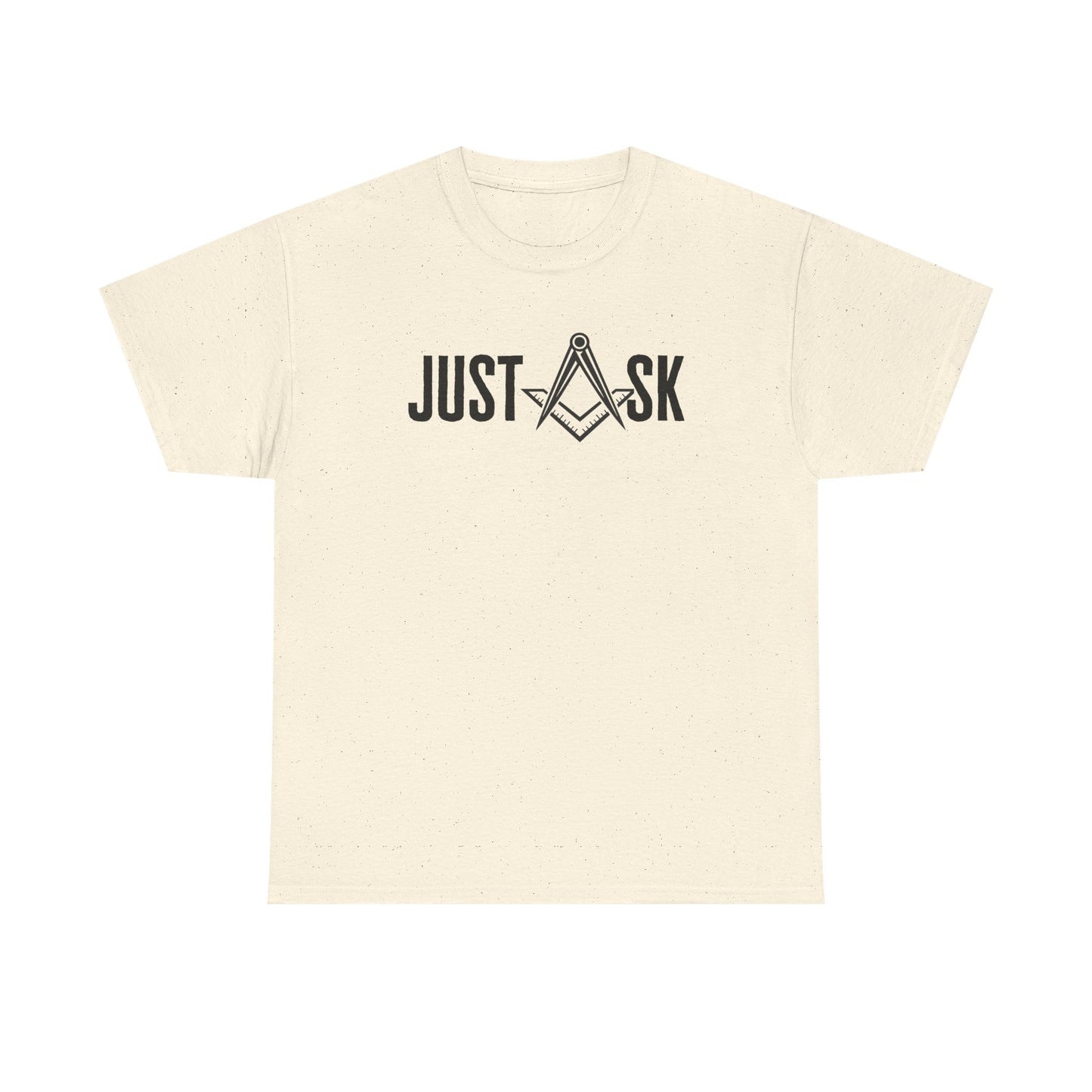 Just Ask Masonry Compass Tee | Freemason Symbol Shirt