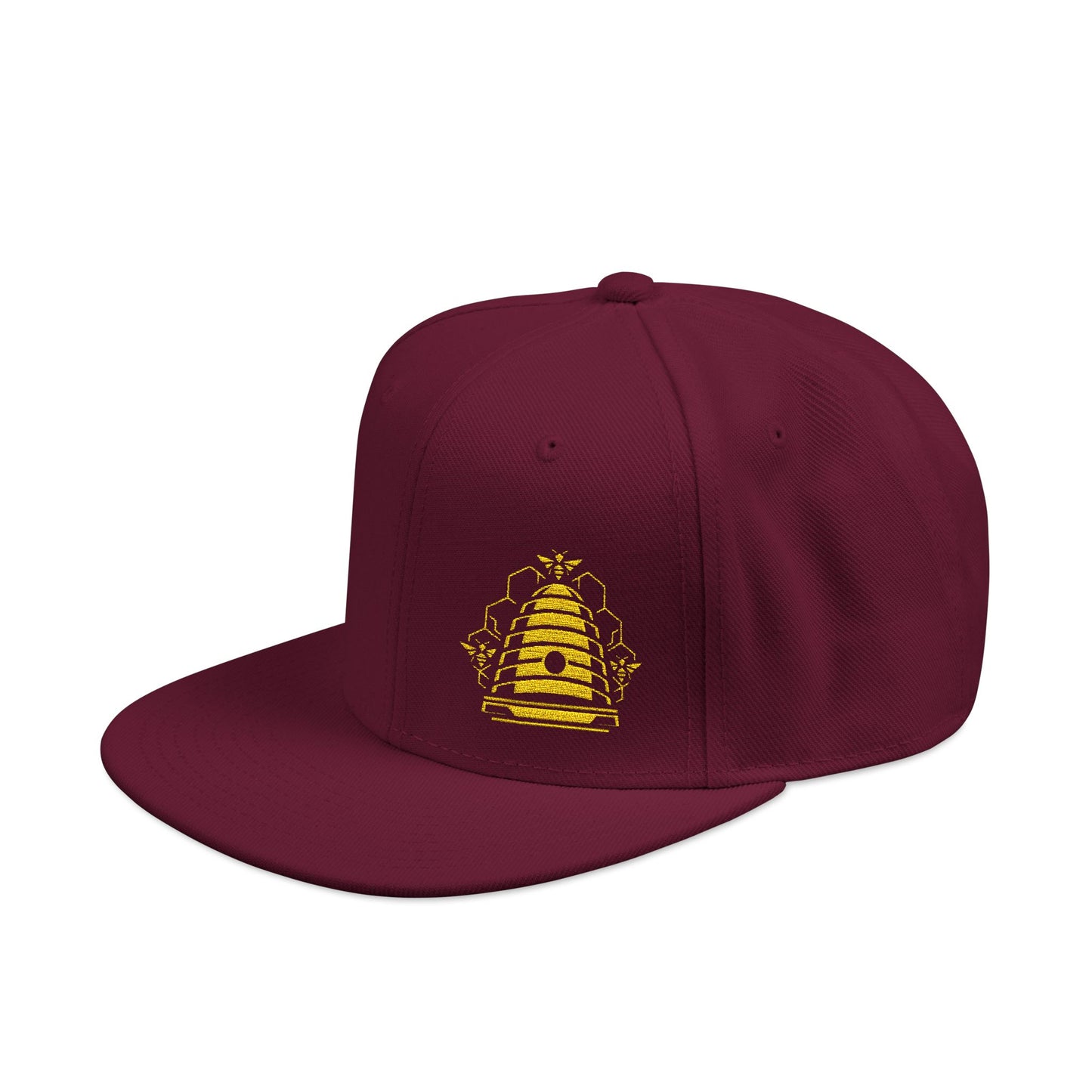 Embroidered Honeycomb Beehive Snapback Hat