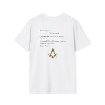 freemasonry definition T-Shirt | Masonic compass and square design