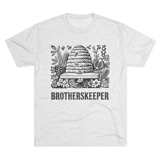 Brotherskeeper Bee Hive Graphic Tee — Vintage Floral Brotherhood Shirt